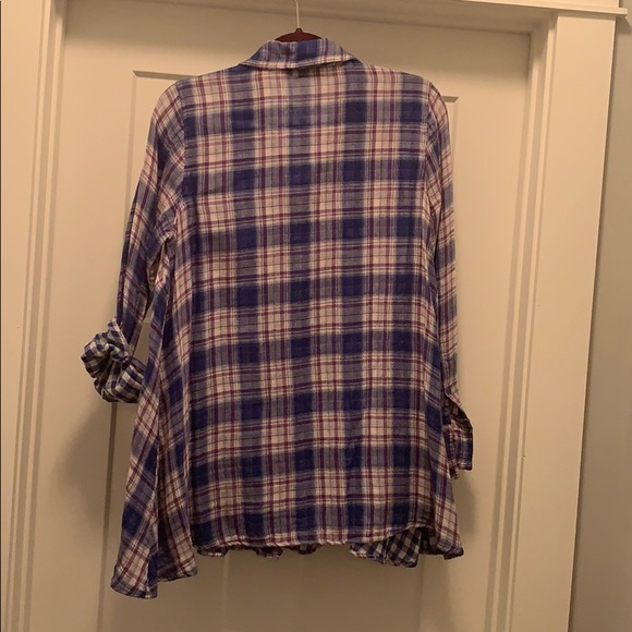 Allen B plaid flannel button up - Picture 6 of 7